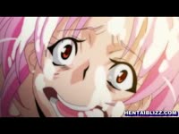 Pink haired animated slut banged by hentai stud